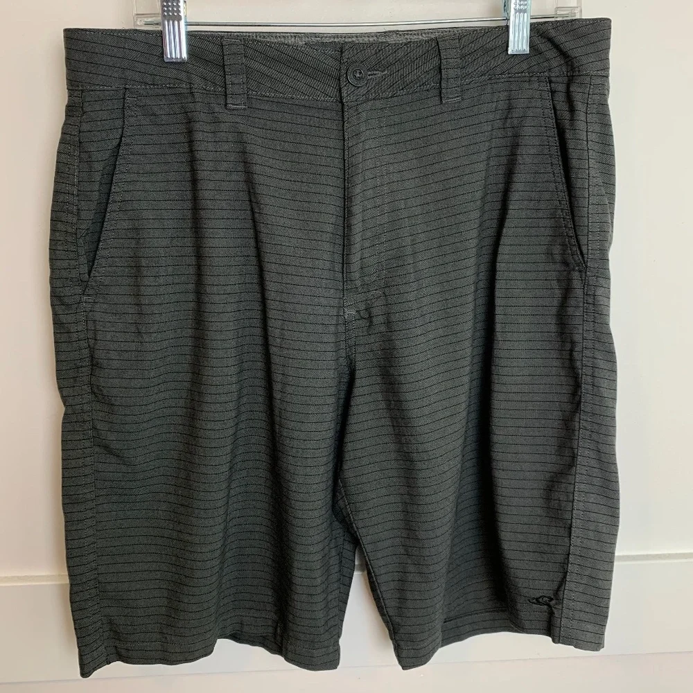 O'Neill Gray Striped Hybrid Shorts